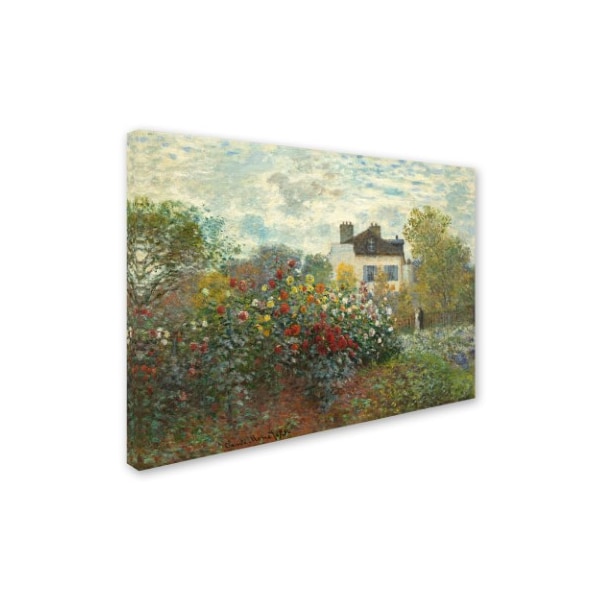 Claude Monet 'The Artist's Garden In Argenteuil' Canvas Art,18x24